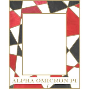 Alpha Omicron Pi Picture Frame