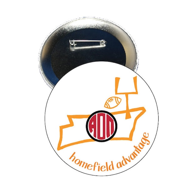 Alpha Omicron Pi Tennessee Homefield Advantage Gameday Button - White