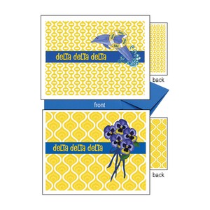 Delta Delta Delta Note Cards