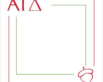 Alpha Gamma Delta Sticky Notepad