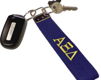 Alpha Xi Delta Embroidered Key Fob