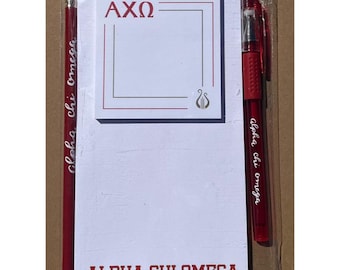 Alpha Chi Omega Notepads