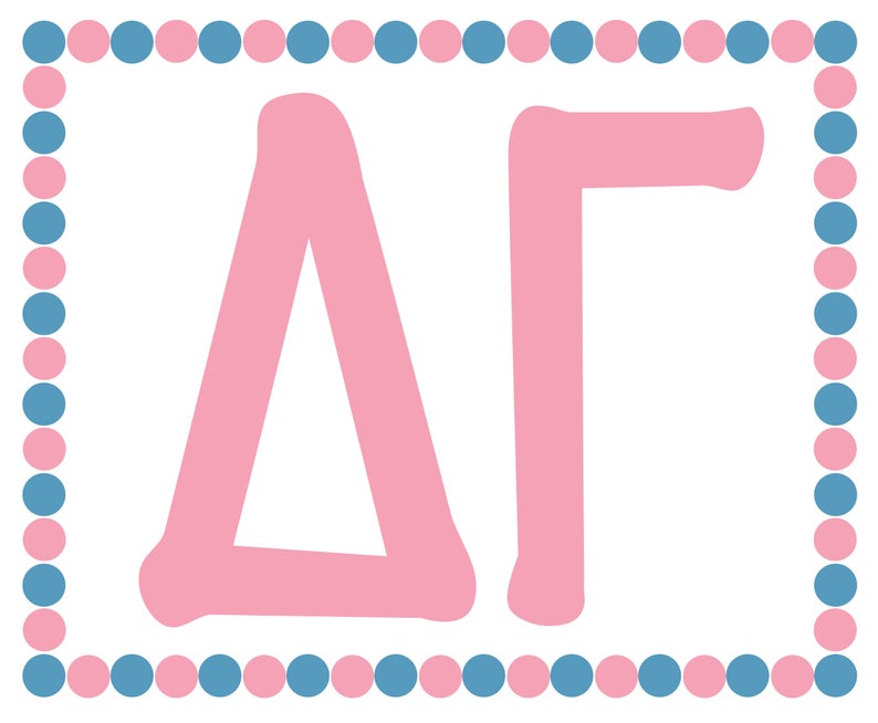 Delta Gamma Bid Day Fan