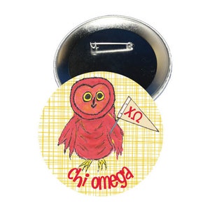 Chi Omega Button - Logo