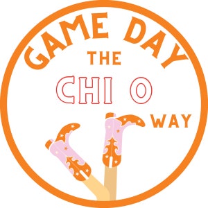 NEW 2024 Chi Omega Gameday Buttons
