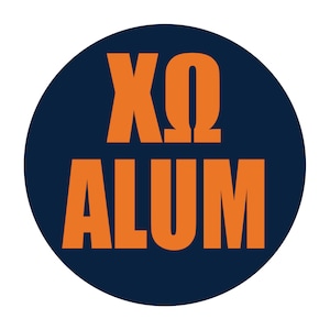 Chi Omega Auburn Game Day Button #25