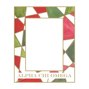 Alpha Chi Omega Picture Frame