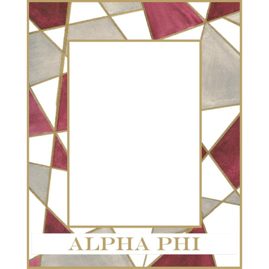 Photo Frame Matte Alpha Alpha Phi Picture Frame - Etsy