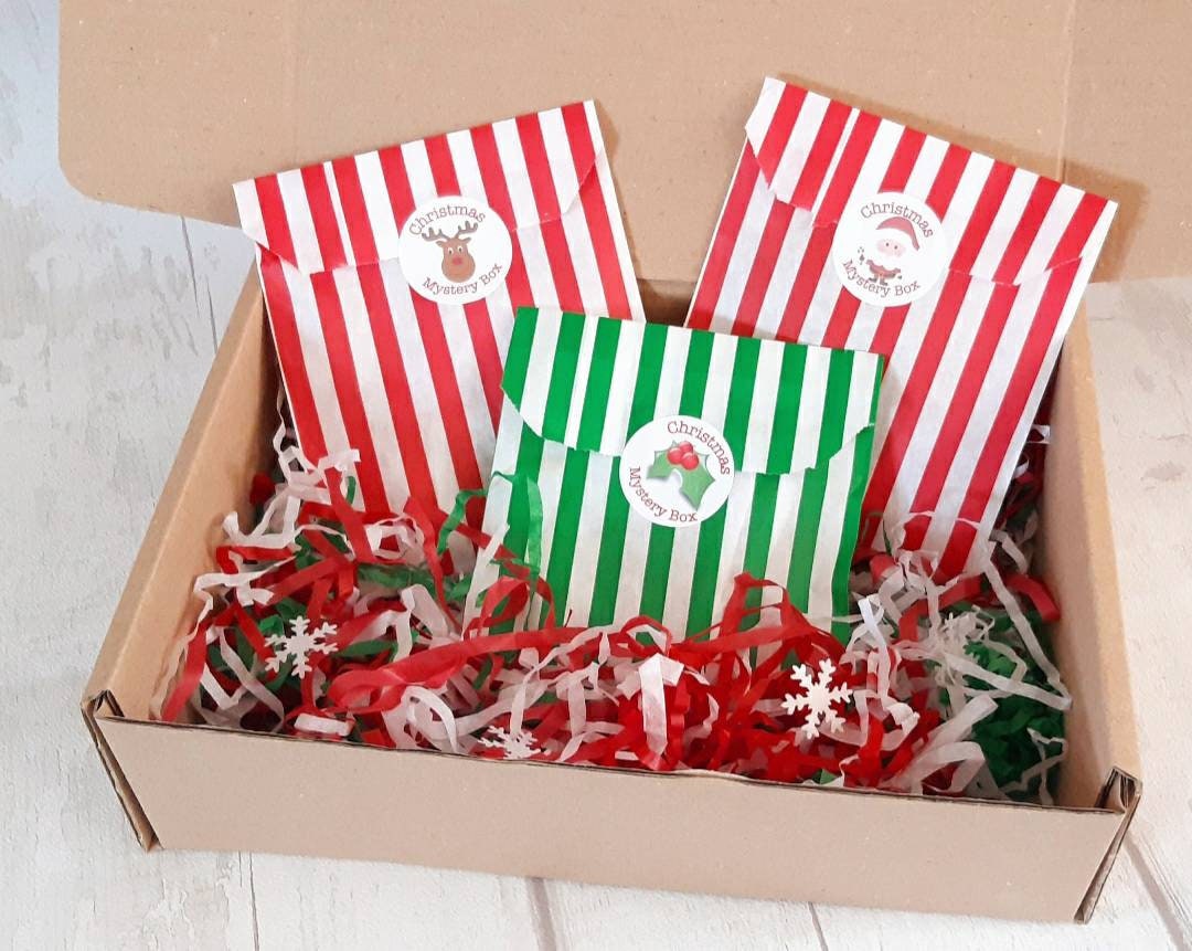 Christmas mystery box. Christmas lucky dip. Surprise box. Grab Etsy