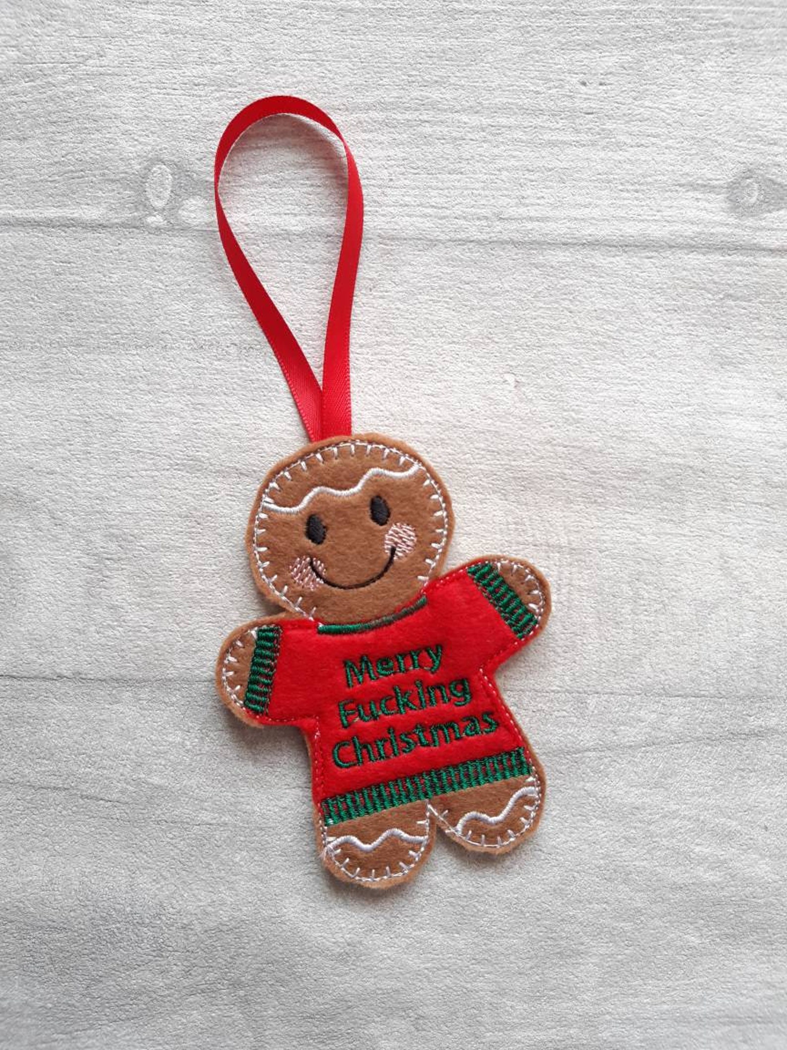 Rude gingerbread set. Set of rude Christmas decorations. Rude  Etsy