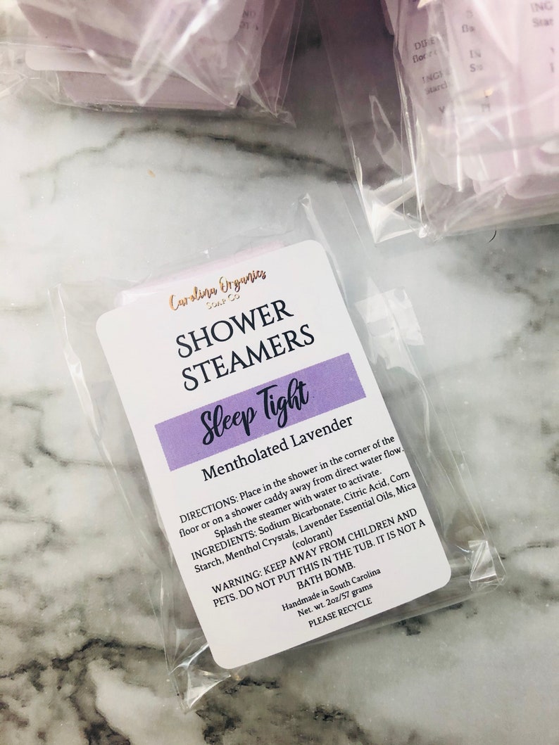 Shower Steamers Menthol Shower Steamer Aromatherapy Spa Etsy