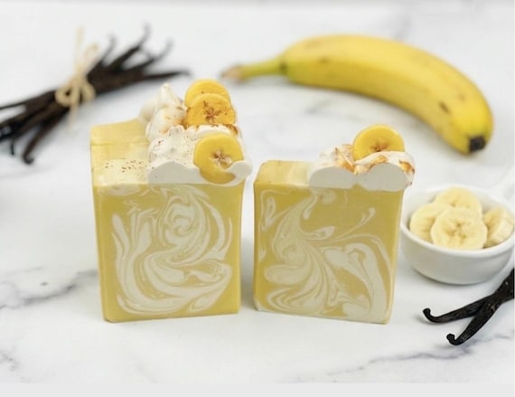 Banana Puddin' Handmade Soap, Goat Milk Soap, Southern Gift