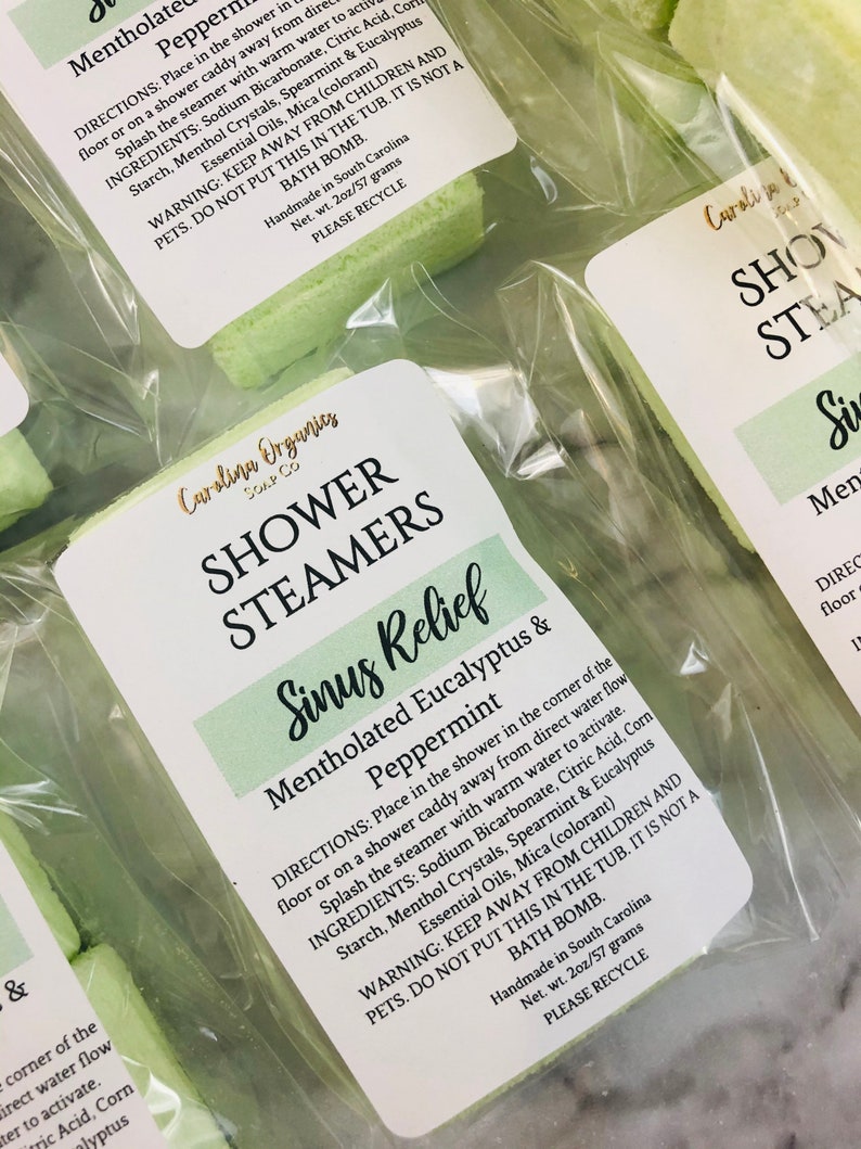 Shower Steamers Menthol Shower Steamer Aromatherapy Spa Etsy