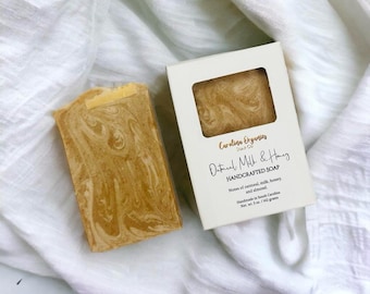 Oatmeal Milk & Honey Soap for sensitive skin with tallow turmeric and goat milk