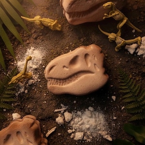 Dinosaur Bath Bomb: Tropical Mango Scent, Fossil Surprise