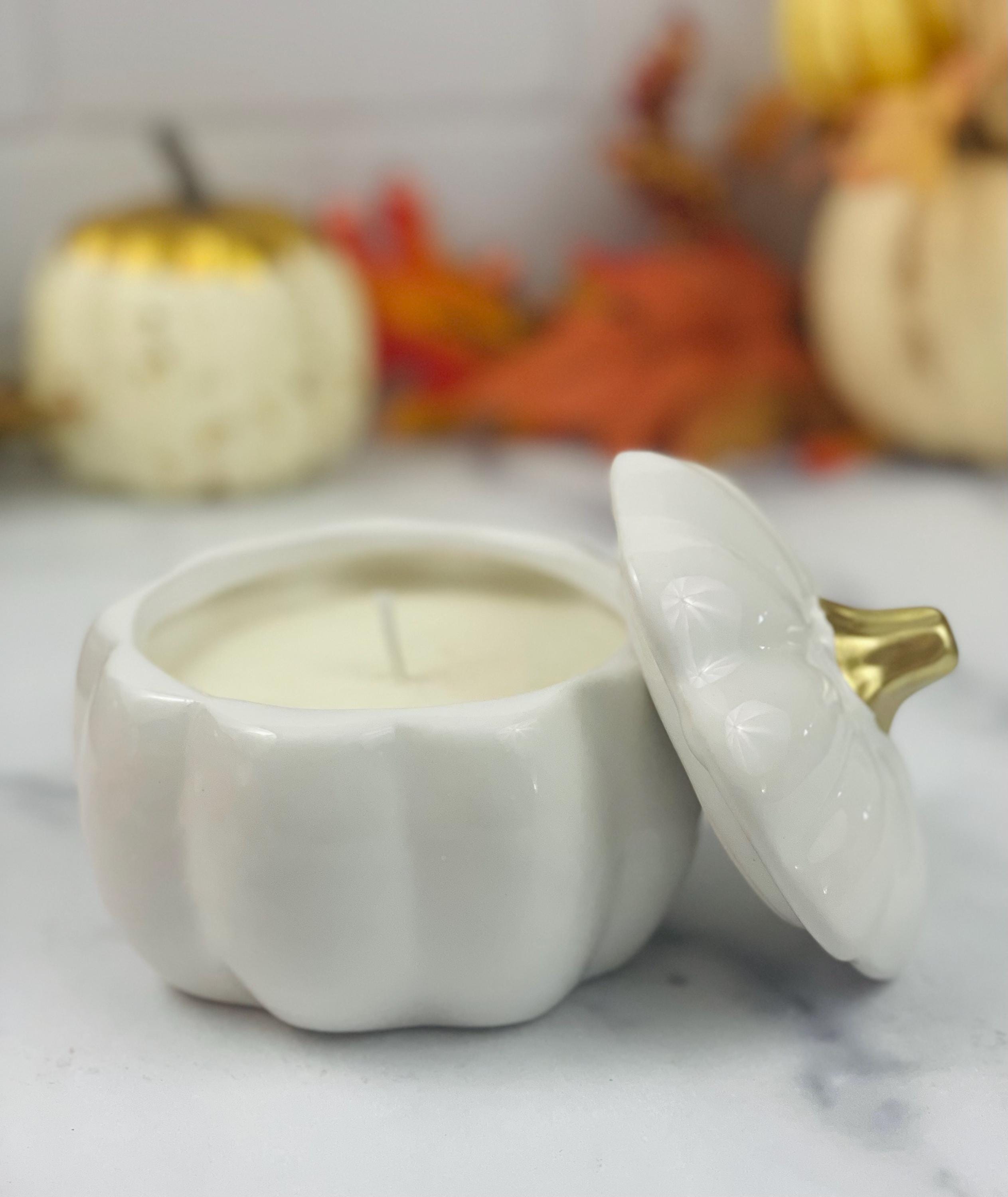 12 Pezzi di Candele a Forma di Zucca e Fantasma di Halloween Candele Profumate di Strega