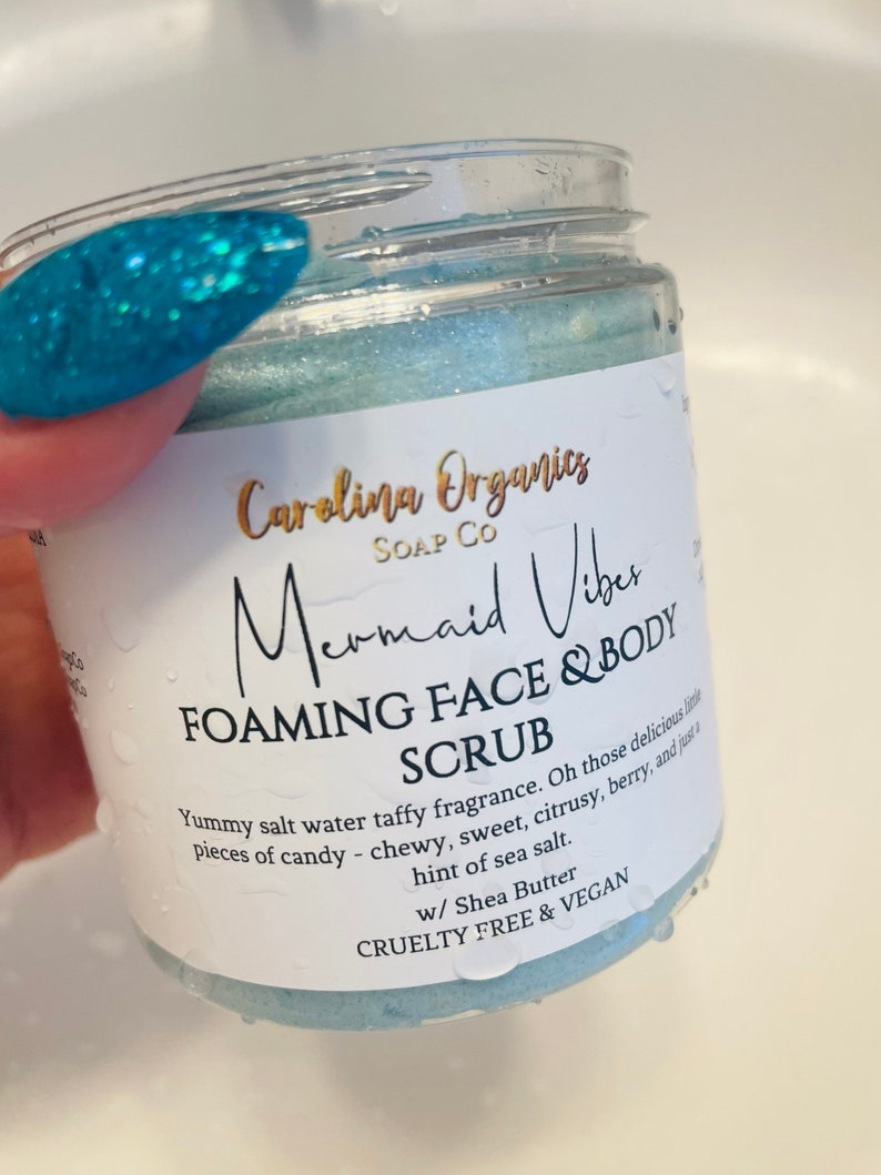 Mini Foaming Face Scrub Organic Body Scrub Mini Face Scrub Clean Beauty image 6