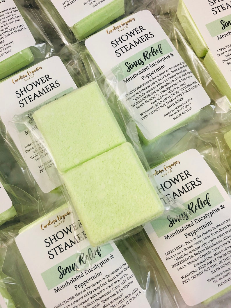 Shower Steamers Menthol Shower Steamer Aromatherapy Spa Etsy