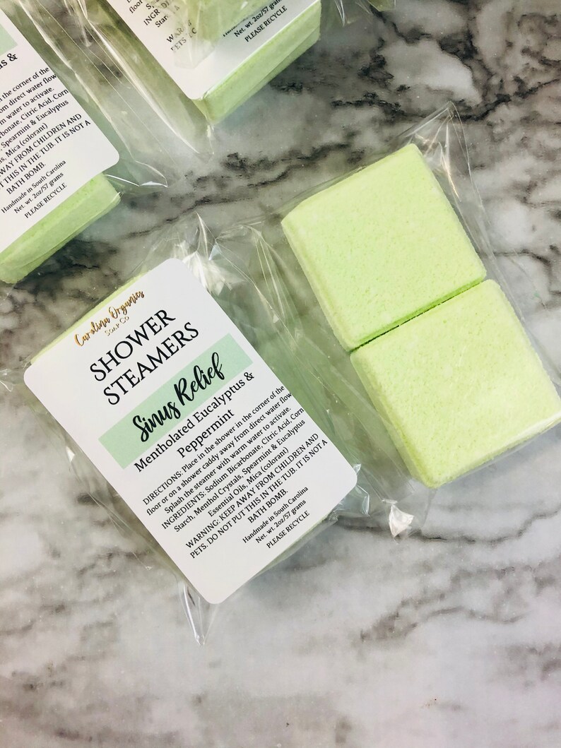 Shower Steamers Menthol Shower Steamer Aromatherapy Spa Etsy