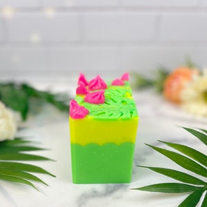 Jungle Lily Goat Milk Soap: Tropical Scent, Handmade Soap