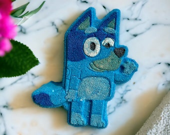 Blue dog bath bomb, birthday gift, party favors