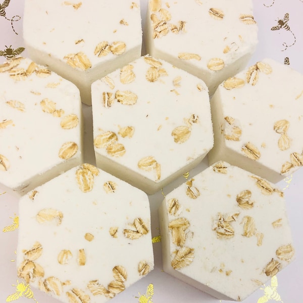 Oatmeal Milk and Honey Bath Bomb, Sensitive Skin, Colloidal Oat Bath