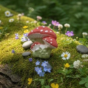 Mushroom bath bomb, mushroom gift, Cottagecore, Goblincore, rainbow inside image 4