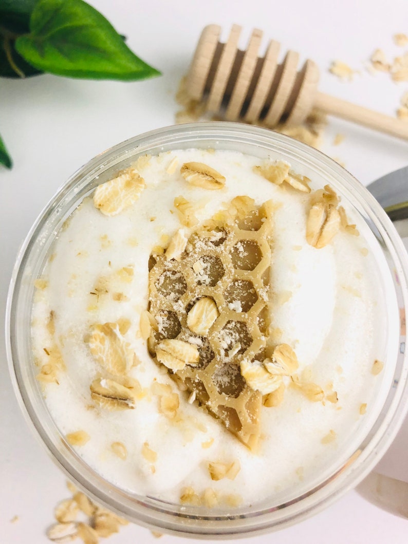 Oatmeal Milk & Honey Foaming Sugar Scrub Face and Body Scrub Etsy