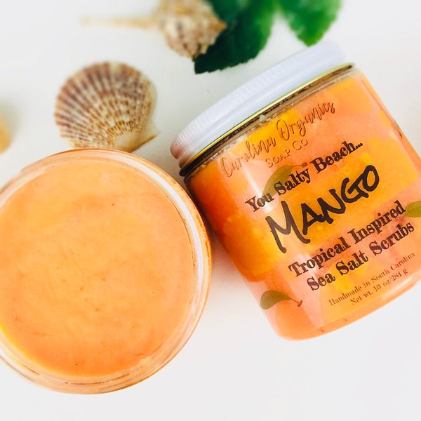 Mango Dead Sea Salt Scrub | Natural Skin Care | Aloe Vera