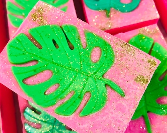 Tropical Sea Salt Soap Bar, Exotic Citrus Hibiscus Scent