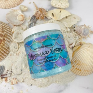 Mermaid Vibes Emulsified Salt Srcub | Dead Sea Salt | Aloe Vera | Mermaidcore