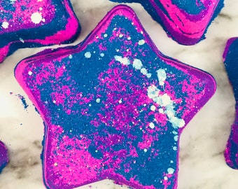Galactic Skies Bath Bomb | Galaxy Bath Bomb | Colorful Bath Bomb | Star | Birthday Party Favors