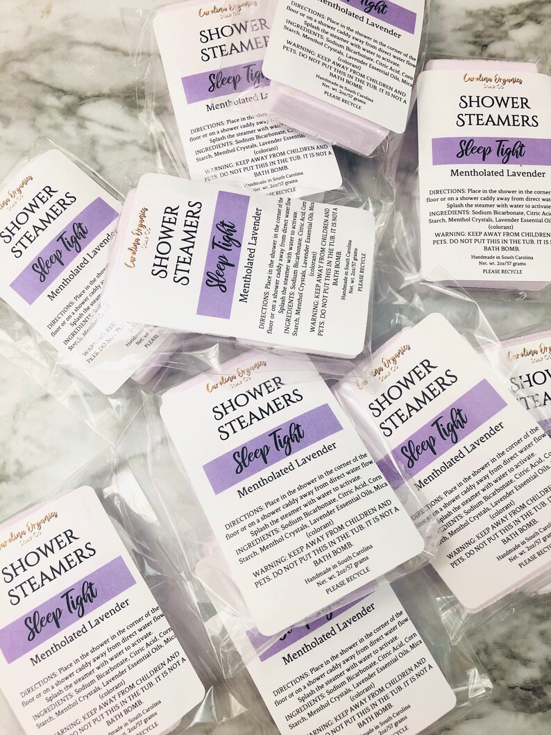 Shower Steamers Menthol Shower Steamer Aromatherapy Spa Etsy