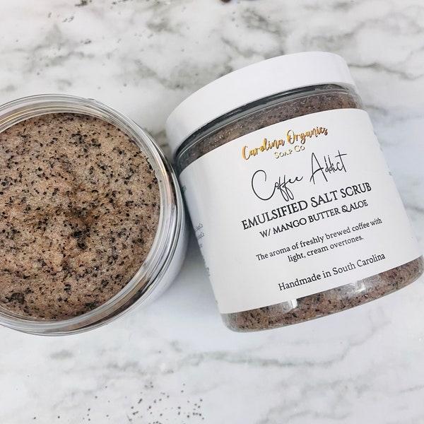 Coffee Addict Scrub | Face and Body Scrub | Clear Skin Detox | Spa Routine | Emulsified Scrub