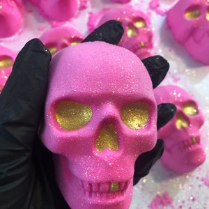 Dead Sexy Bath Bomb, Skull decor, Spooky gift
