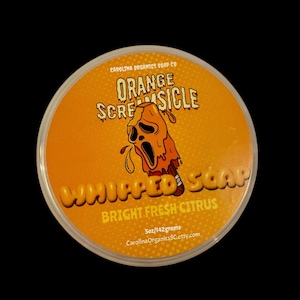 Sabonete batido Orange Screamcicle, presente de Halloween