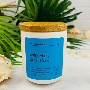 Vela de playa de verano para chicas calientes, líneas de bronceado para buenos momentos Salty Hair Dont Care