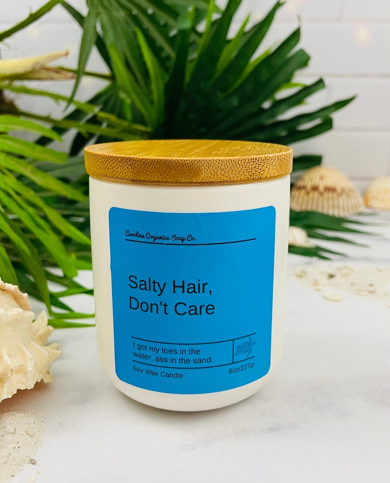 Vela de playa de verano para chicas calientes, líneas de bronceado para buenos momentos Salty Hair Dont Care