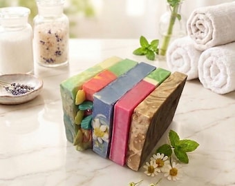 Handmade Soap Sample Pack: Goat Milk Artisan Soaps, Tallow