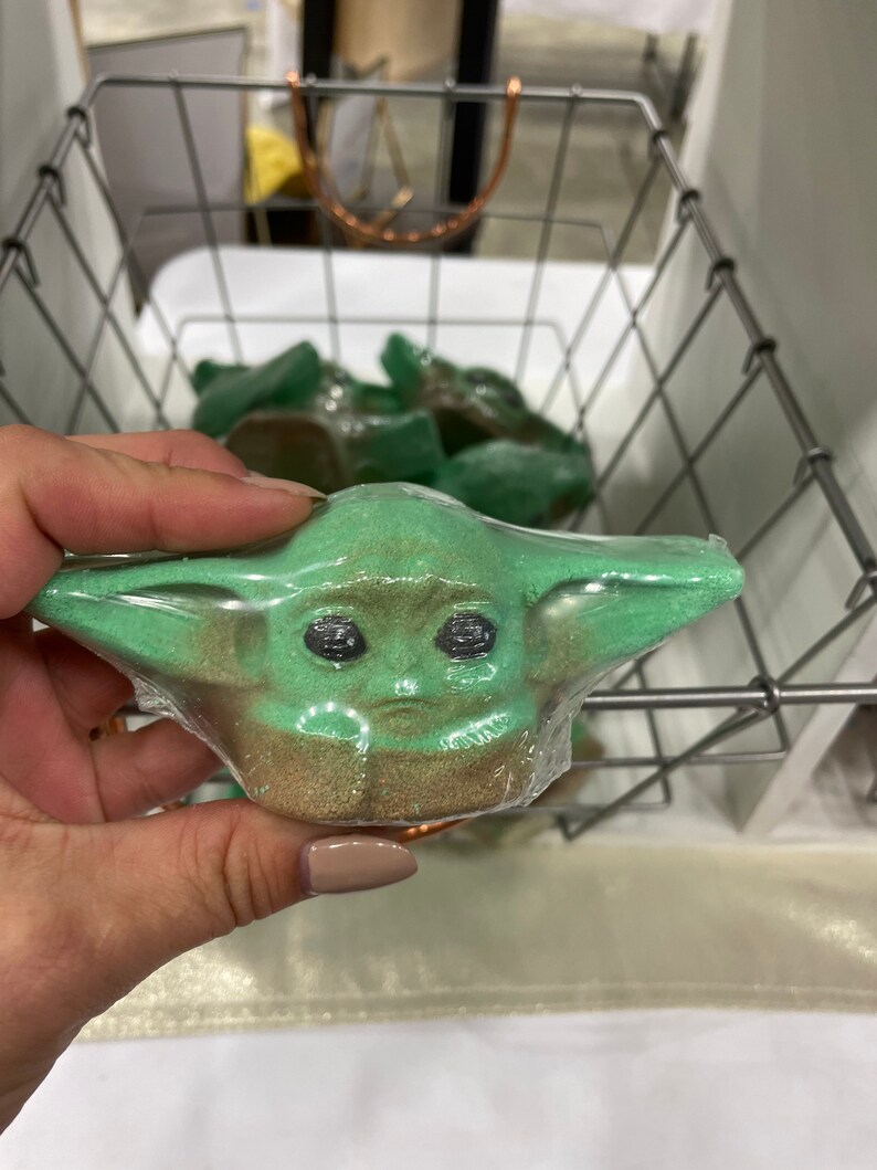 Baby Alien Bath Bomb Baby Yoda Fandom Stars Wars Fandom Etsy