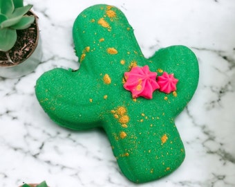 Cactus Flower Bath Bomb, Cactus Gift, Wedding Favors