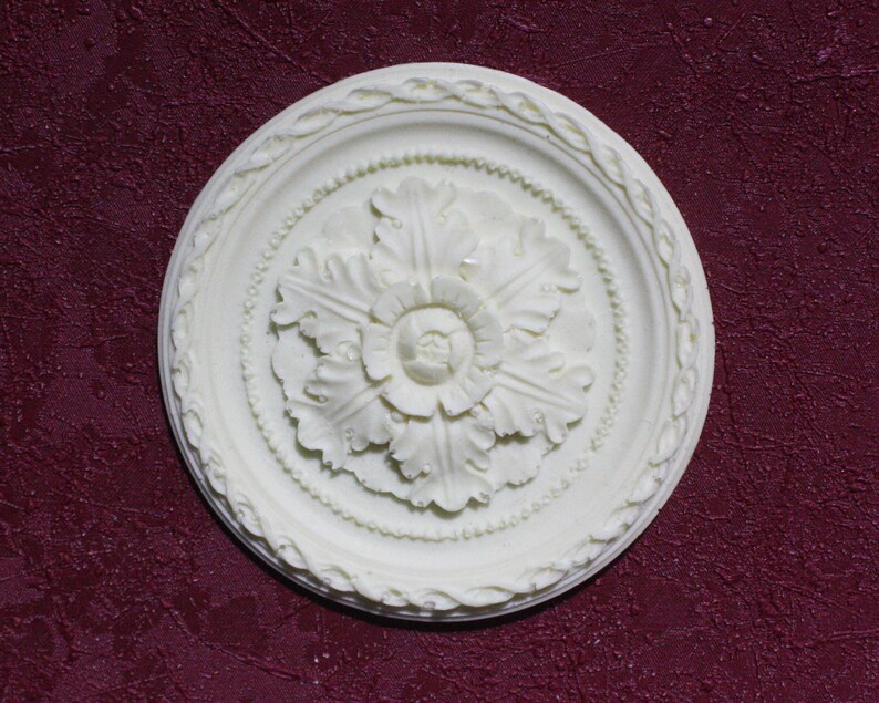 Dollhouse Miniature Large Ceiling Medallion Style Cast Resin Etsy