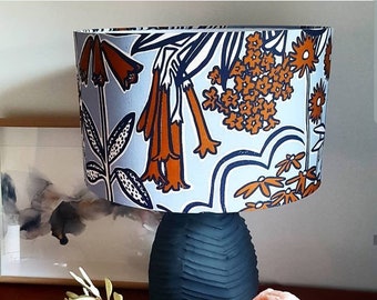 Australian Native Flowers, Hand screen printed in Melbourne - Farn Designs Lampshade various sizes