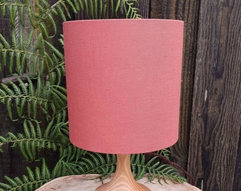 Terracotta Linen Lampshade  - Drum, Taper, Cone, Candle Shades, various shapes sizes! Table Lamp Ceiling Lamp Light Shade Floor Lighting