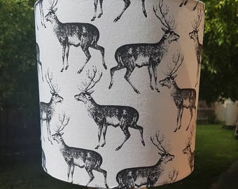 Deer Lampshade - Buck with antlers