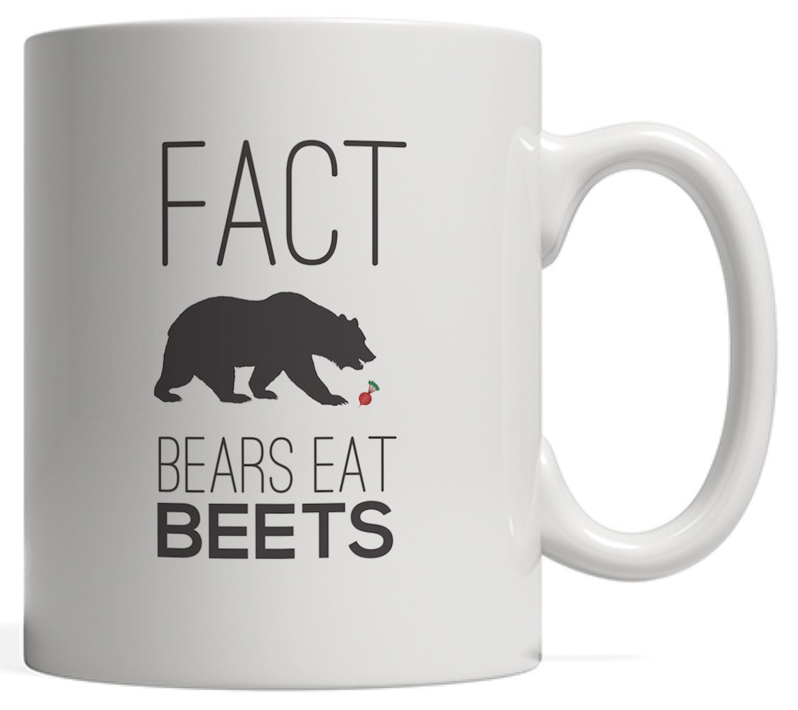 FACT Bears Eat Beets Funny Hiking Camping Mug for Hiker - Etsy UK