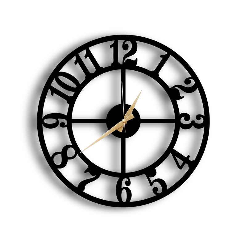 Large Wall Clock Farmhouse Wall Decor Oversized Wall Clock Modern Wall Clock Wall Decora Optional Home Decor Home Living Kromasol Com