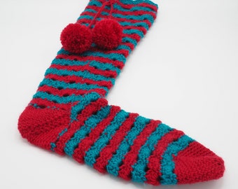 Christmas Sock Yarn - Limited Edition Christmas Melmerby Socks Crochet Kit - spun by West Yorkshire Spinners