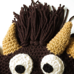 Crochet PATTERN for Highland Cow Hat crochet hat pattern for baby, toddler, child, teen and adult for left-handed and right-handed image 9