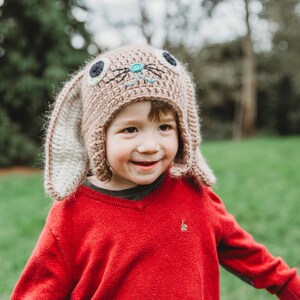 Crochet PATTERN for the Baby Bunny Hat crochet hat pattern for baby, toddler, child, teen and adult for left-handed and right-handed image 8